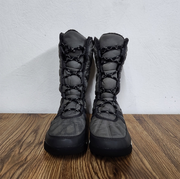 Sorel Whitney II Tall Lace Waterproof Like New Gray Boots Women's Size 10 - Picture 5 of 15